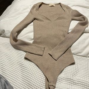 EUC Nuuds Sweater Bodysuit